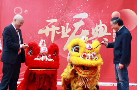 开业舞狮,点睛采青